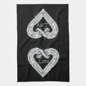 Love Diamond Heart Serviette de cuisine (Vertical)