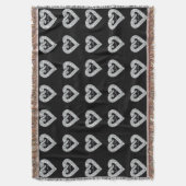 Love Diamond Heart Throw Blanket Deken (Voorkant Verticaal)