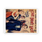 'Love Didn't Last' vintage koelkastmagneet Magneet (Horizontaal)