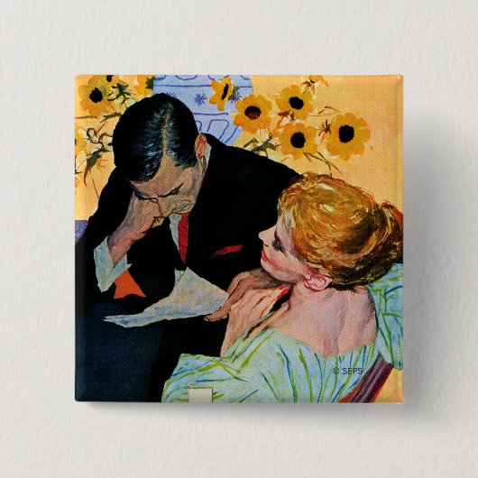 Love Dies langzaam Vierkante Button 5,1 Cm (Voorkant)