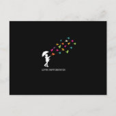 Love Differences Peace Autism Awareness Uitnodiging Briefkaart (Voorkant)
