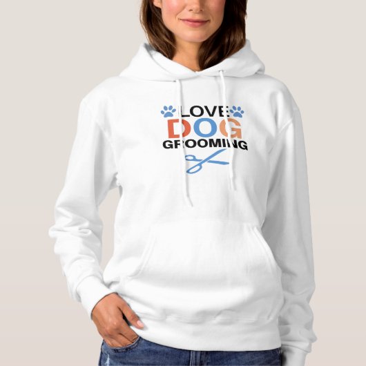 love dog grooming hoodie (Voorkant)