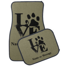 Love Dog Paw Custom Name of Message