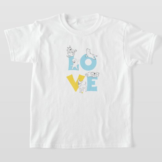 love dog t-shirt (Laagn)