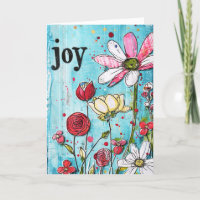 *~**~ LOVE Doodle Art Kleurrijke grillige bloem
