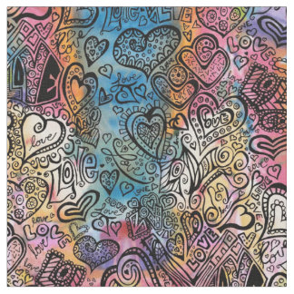 Love Doodle Fabric Stof