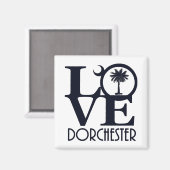 LOVE Dorchester,SC Magneet (Voorkant / Achterkant)