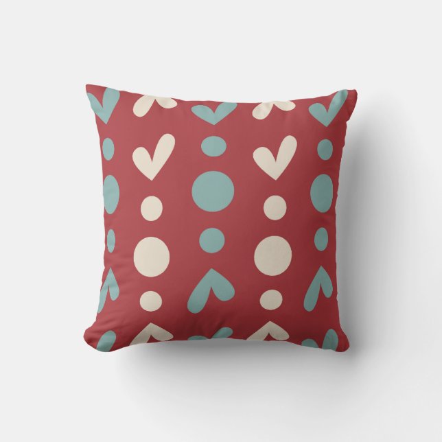 Love Dots and Stripes Coussin (Recto)