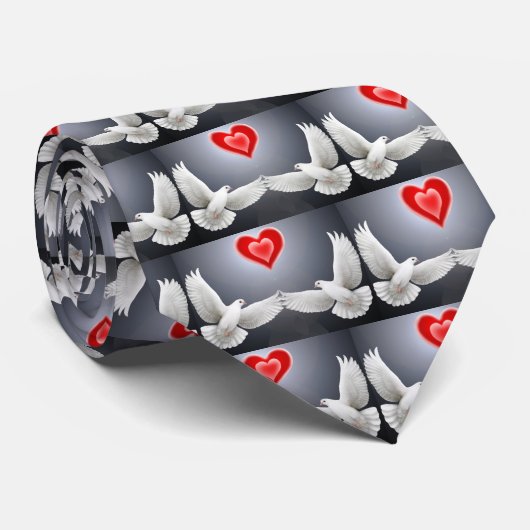 Love Doves Cravate (Roulé)