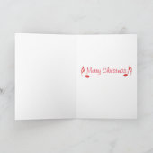 Love Doves version Noël Carte de vacances (Intérieur)