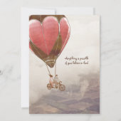 Love Dream Wedding Invite Kaart (Achterkant)