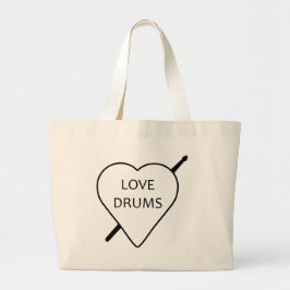 Love Drums Canvas tas