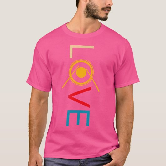 Love Drums Drummer T-shirt (Voorkant)