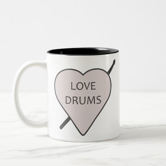 Love Drums Mug (Gauche)