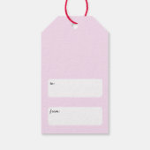 Love Ducks Happy Valentijnsdag Schattige Custom Cadeaulabel (Achterkant)