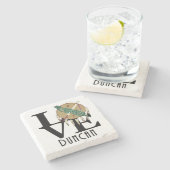 LOVE Duncan Oklahoma Stenen Onderzetter (Zijkant)