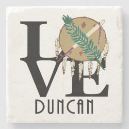 LOVE Duncan Oklahoma Stenen Onderzetter