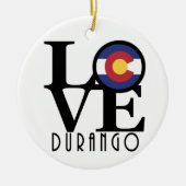 LOVE Durango Keramisch Ornament (Voorkant)