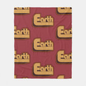 Love Earth Fleece Deken (Voorkant)