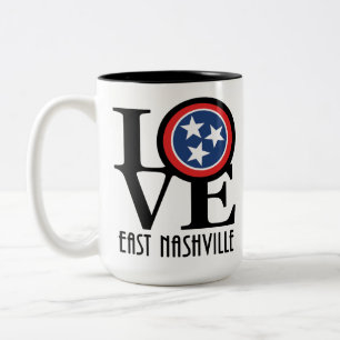 LOVE East Nashville 15oz Tweekleurige Koffiemok