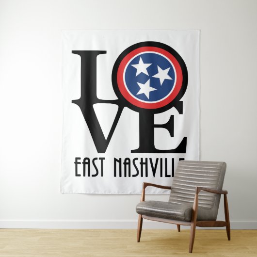 LOVE East Nashville Wandkleed (In situ)