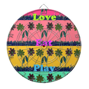 Love Eat Play Art Print Dartbord