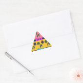 Love Eat Play Art Print Driehoek Sticker (Envelop)