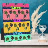 Love Eat Play Art Print Fotoplaat (Zijkant)