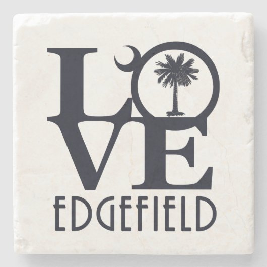 LOVE Edgefield SC Stenen Onderzetter (Voorkant)