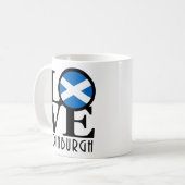 LOVE Edinburgh Scotland 11oz Koffiemok (Voorkant links)
