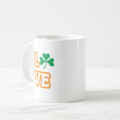 "LOVE" (ÉDITION DE SAINT PATRICK) Mug (Devant gauche)