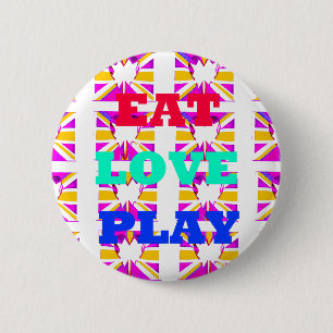 Love Eet Speel Hart Hakuna Matata kleuren.png Ronde Button 5,7 Cm