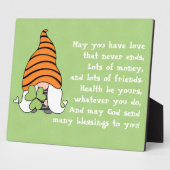 Love Einds Gnome Irish Blessenop Fotoplaat (Zijkant)