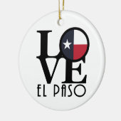 LOVE El Paso Keramisch Ornament (Links)