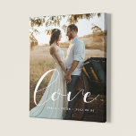 Love élégante calligraphie mariage photo<br><div class="desc">Montrez vos photos mariages préférées avec cette impression moderne,  avec le mot Amour dans une belle superposition de texte. Vous pouvez facilement modifier la couleur et la taille du texte pour l'adapter à votre image.</div>