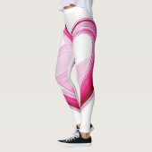 LOVE element Schattige 3D SNS Ik hou van je roze h Leggings (Links)