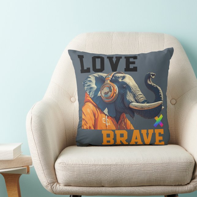 LOVE × ELEPHANTS - Custom Kussen (Creator heeft geüpload)