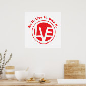 Love Emblem 24 x 24-inch Value Poster (Keuken)