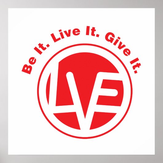 Love Emblem 24 x 24-inch Value Poster (Voorkant)