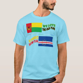 Love Embrace Cabo Verde Flags T-shirt