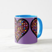 Love Emoji Gepersonaliseerd Mok (Voorkant rechts)