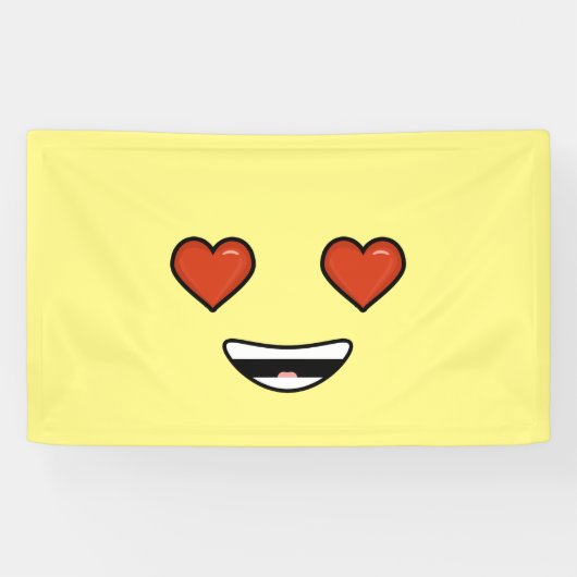 Love Emoji Spandoek (Horizontaal)