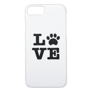 Love Empreinte de patte iPhone 7 Coque