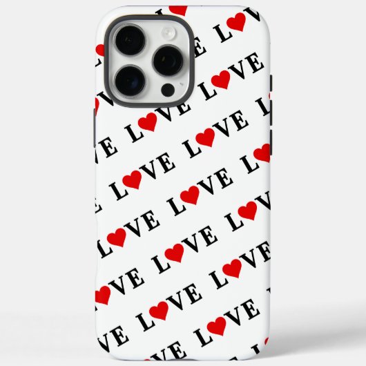 LOVE en hart Case-Mate iPhone Case (Achterkant)