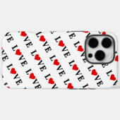 LOVE en hart Case-Mate iPhone Case (Achterkant (horizontaal))