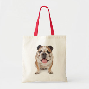 Love English Bulldog Puppy Dog Canvas tas