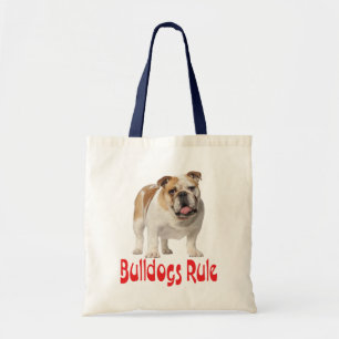 Love English Bulldog Puppy Dog Canvas tas