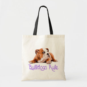 Love English Bulldog Puppy Dog Canvas tas