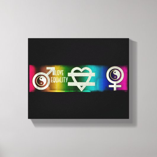 Love Equality Canvas Afdruk (Voorkant)
