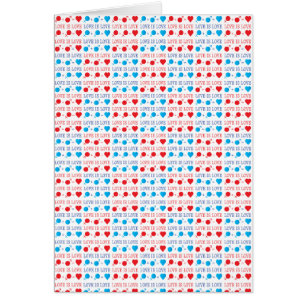 LOVE est une citation LOVE en rouge et bleu